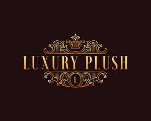 Luxury Monoline Crown logo design