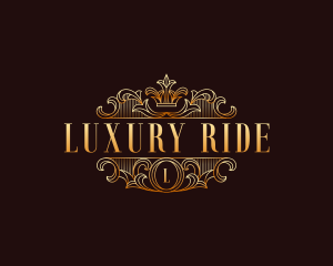 Luxury Monoline Crown logo design