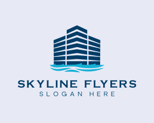 Premium Skyscraper Harbor logo design