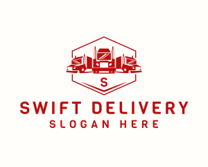 Truck Delivery Garage logo design