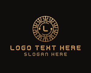 Cryptocurrency Digital Tech Logo