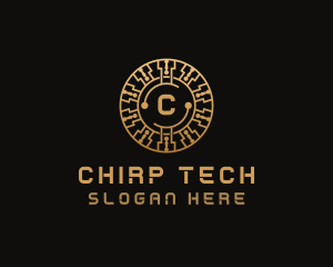 Cryptocurrency Digital Tech logo design