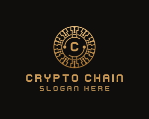 Crypto Digital Coin logo design