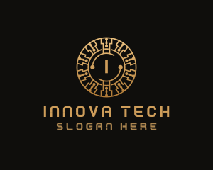 Cryptocurrency Digital Tech logo design