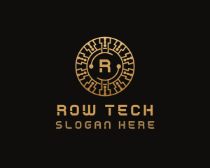 Cryptocurrency Digital Tech logo design