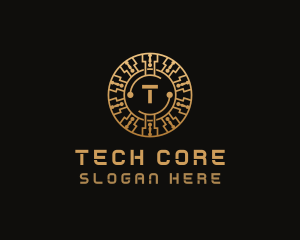 Cryptocurrency Digital Tech logo design