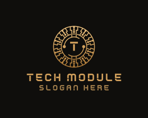 Cryptocurrency Digital Tech logo design