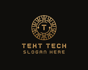 Cryptocurrency Digital Tech logo design