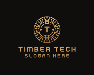 Cryptocurrency Digital Tech logo design