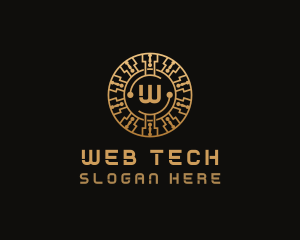 Cryptocurrency Digital Tech logo design