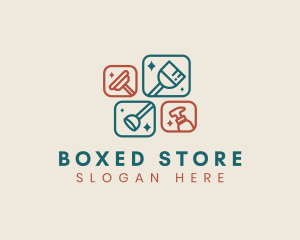 Cleaning Tool Box logo design