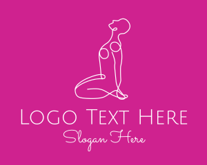 Outline Yoga Pose  logo