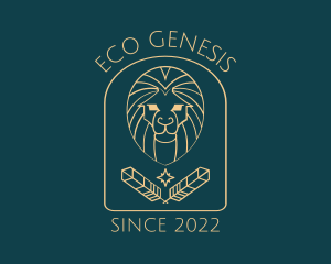 Elegant Lion Astrology logo design