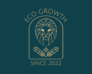 Elegant Lion Astrology logo design