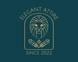 Elegant Lion Astrology logo design