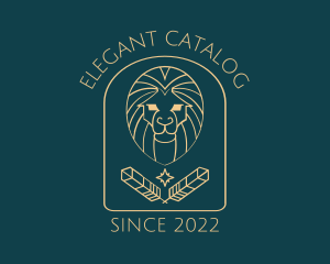 Elegant Lion Astrology logo design