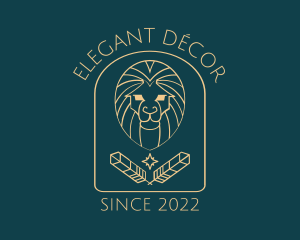 Elegant Lion Astrology logo design