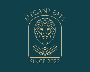 Elegant Lion Astrology logo design