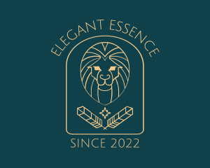 Elegant Lion Astrology logo design