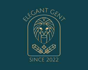 Elegant Lion Astrology logo design