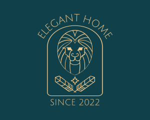 Elegant Lion Astrology logo design