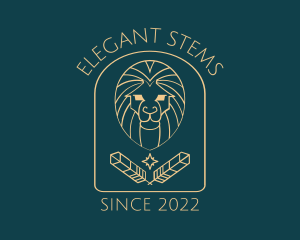 Elegant Lion Astrology logo design