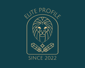 Elegant Lion Astrology logo design