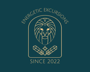 Elegant Lion Astrology logo design