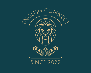 Elegant Lion Astrology logo design