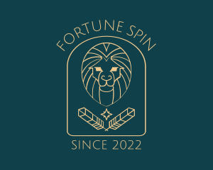 Elegant Lion Astrology logo design