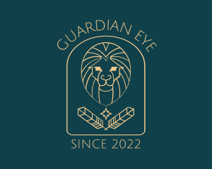 Elegant Lion Astrology logo design