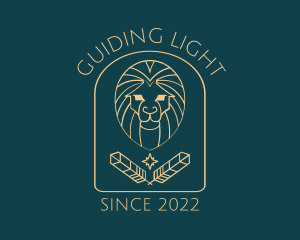 Elegant Lion Astrology logo design