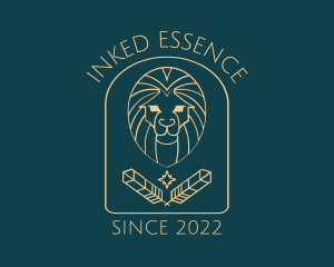 Elegant Lion Astrology logo design