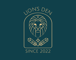 Elegant Lion Astrology logo design