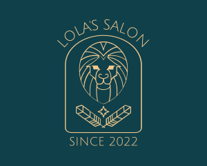 Elegant Lion Astrology logo design