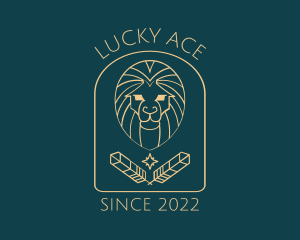 Elegant Lion Astrology logo design