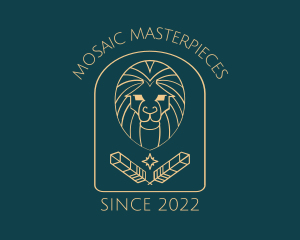 Elegant Lion Astrology logo design