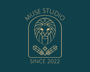 Elegant Lion Astrology logo design