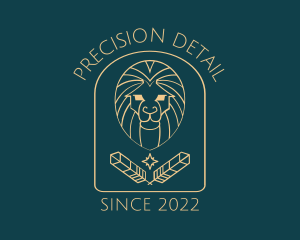 Elegant Lion Astrology logo design