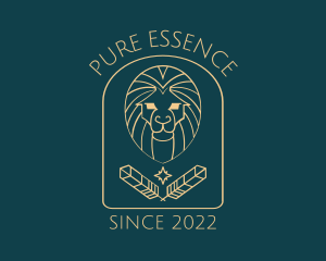 Elegant Lion Astrology logo design