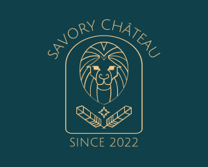 Elegant Lion Astrology logo design