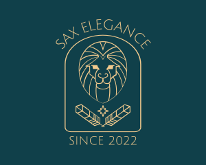 Elegant Lion Astrology logo design