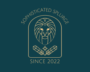 Elegant Lion Astrology logo design