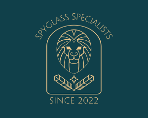 Elegant Lion Astrology logo design