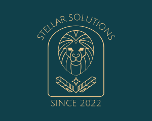 Elegant Lion Astrology logo design