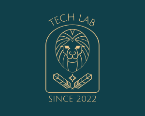 Elegant Lion Astrology logo design