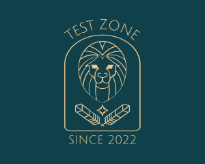 Elegant Lion Astrology logo design