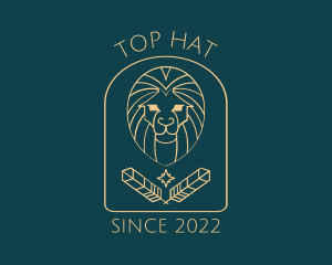 Elegant Lion Astrology logo design