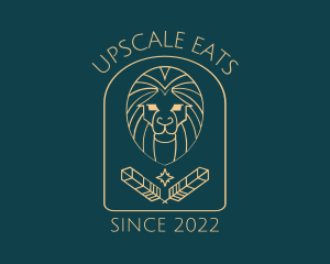 Elegant Lion Astrology logo design