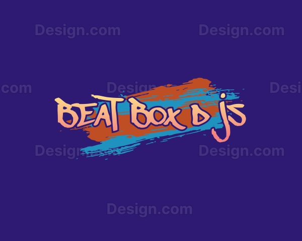 Wall Art Graffiti Wordmark Logo